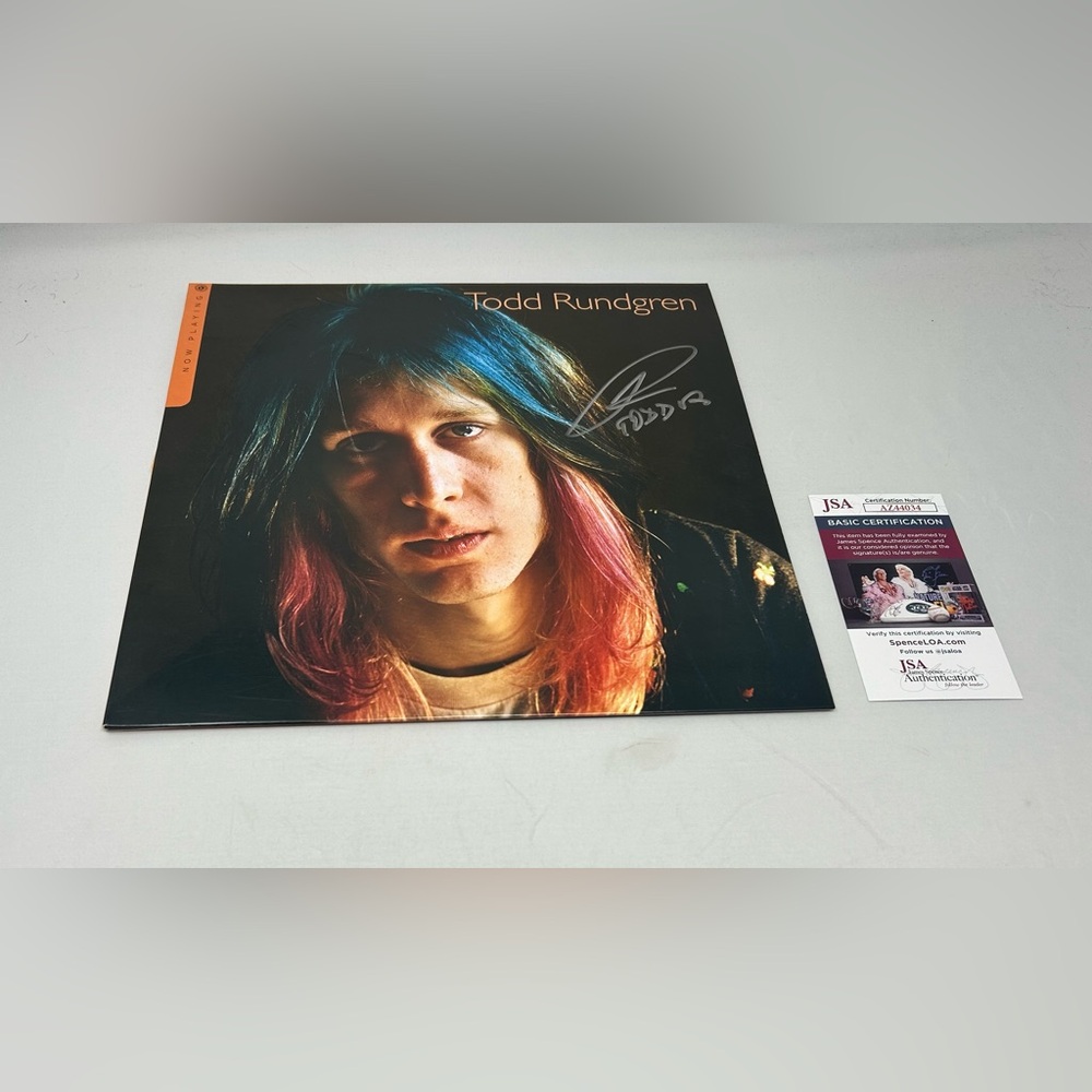 Todd Rundgren signed Now Playing Album‎ JSA COA